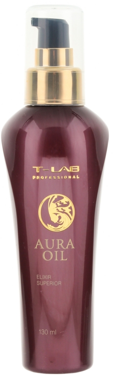 Роскошный эликсир для сияния и гладкости волос - T-LAB Professional Aura Oil Elixir Superior