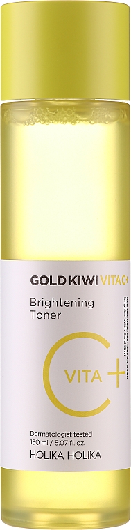 Набір - Holika Holika Gold Kiwi Vita C+ Plus Brightening Toner Special Set (toner/150ml + pad/40pcs) — фото N3