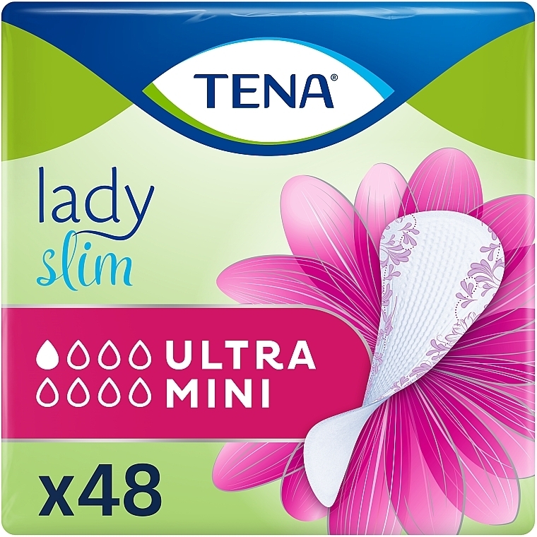 УЦЕНКА Урологические прокладки TENA LADY SLIM ULTRA MINI, 48 ШТ. - TENA * — фото N1