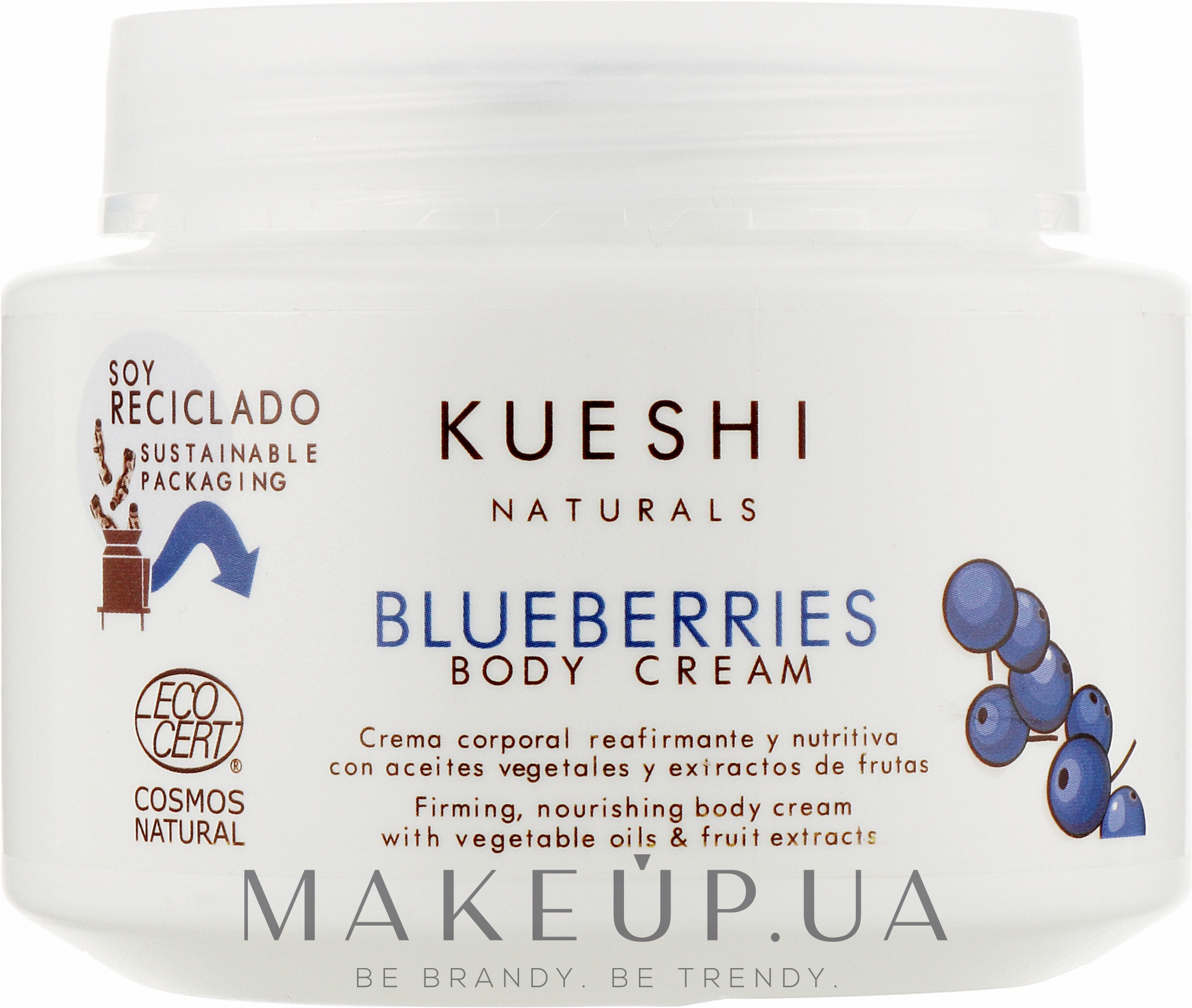 Крем для тіла "Чорниця" - Kueshi Naturals Blueberries Body Cream — фото 250ml