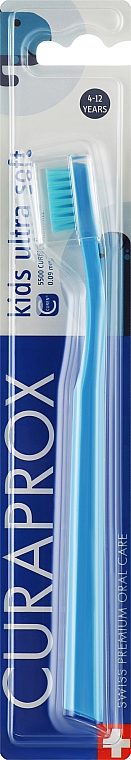 Зубна щітка дитяча "CS Kids Ultra Soft", синя - Curaprox — фото N1