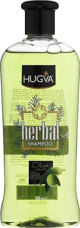 Трав'яний шампунь для волосся "Оливкова олія" - Hugva Herbal Shampoo Olive Oil — фото N1