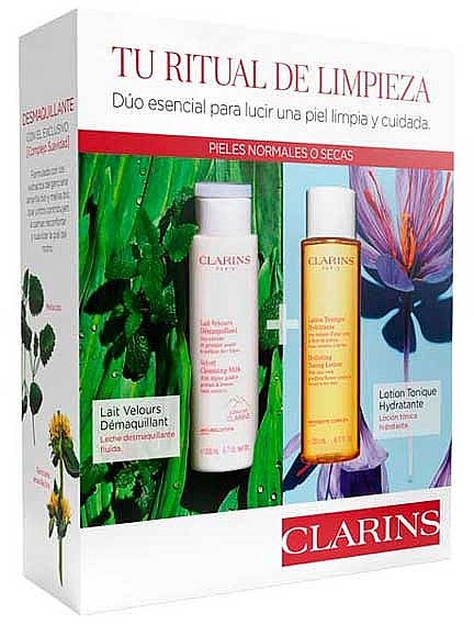 Набор - Clarins Duo Cleansing Normal and Dry Skin (f/milk/200ml + f/lot/200ml) — фото N1