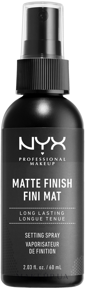 Спрей-фіксатор для макіяжу з матовим фінішем - NYX Professional Makeup Matte Finish Long Lasting Setting Spray — фото 60ml