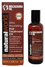 Парфумерія, косметика Олія горіха макадамії для волосся - Natural World Macadamia Oil Ultra Nourishing Hair Treatment Oil