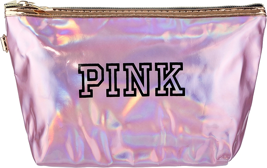 Косметичка водонепроницаемая блестящая "PINK", розовая - Cosmo Shop — фото N1