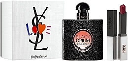 Духи, Парфюмерия, косметика Yves Saint Laurent Black Opium - Набор (edp/50ml + lipstick/2g)