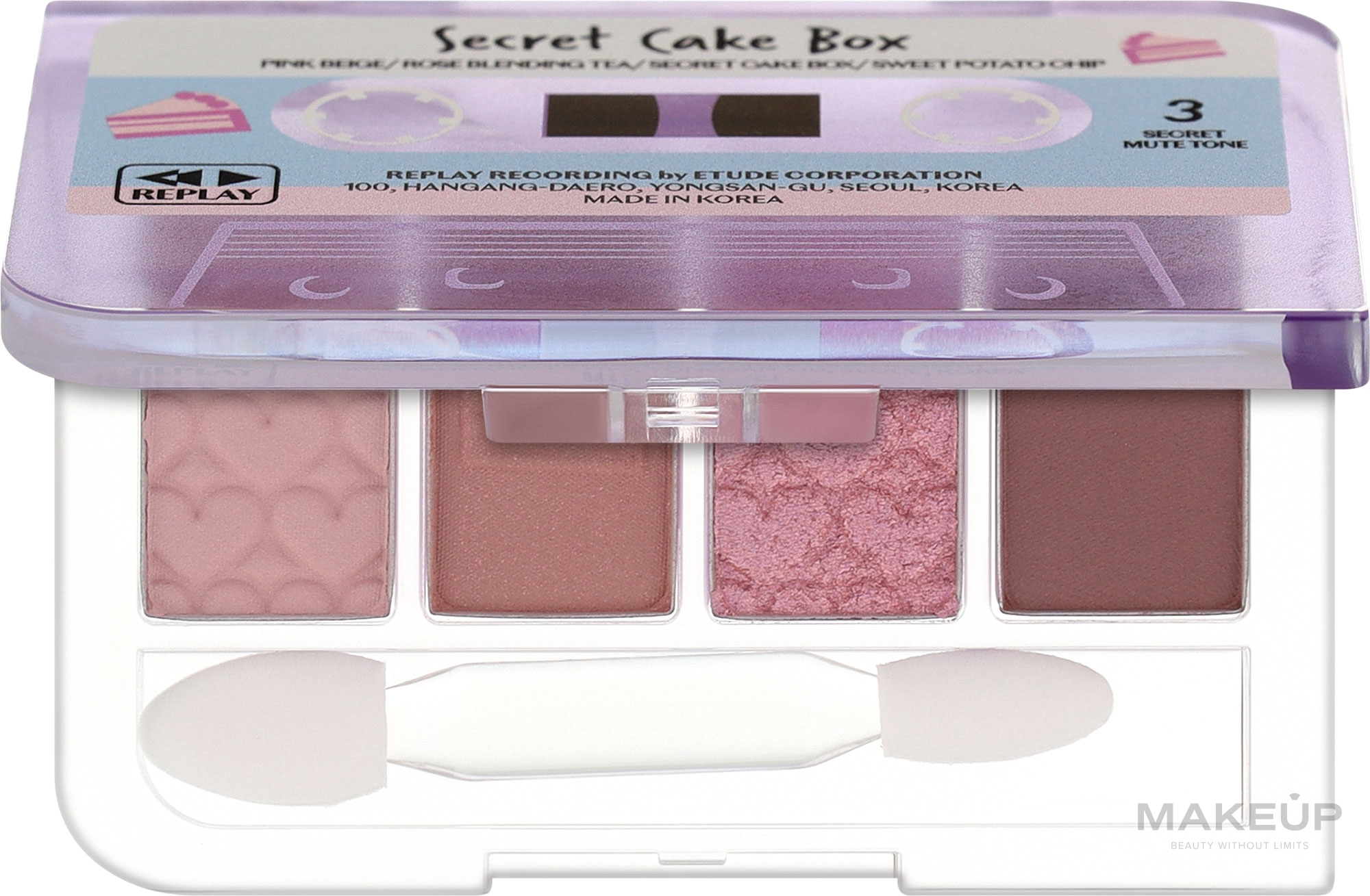 Палетка тіней для повік - Etude Replay Play Color Eyes Secret Cake Box — фото 4g