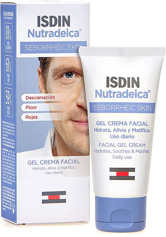 Гель-крем для лица при себорейной коже - Isdin Nutradeica Face Gel Cream For Seborrheic Skin — фото N1