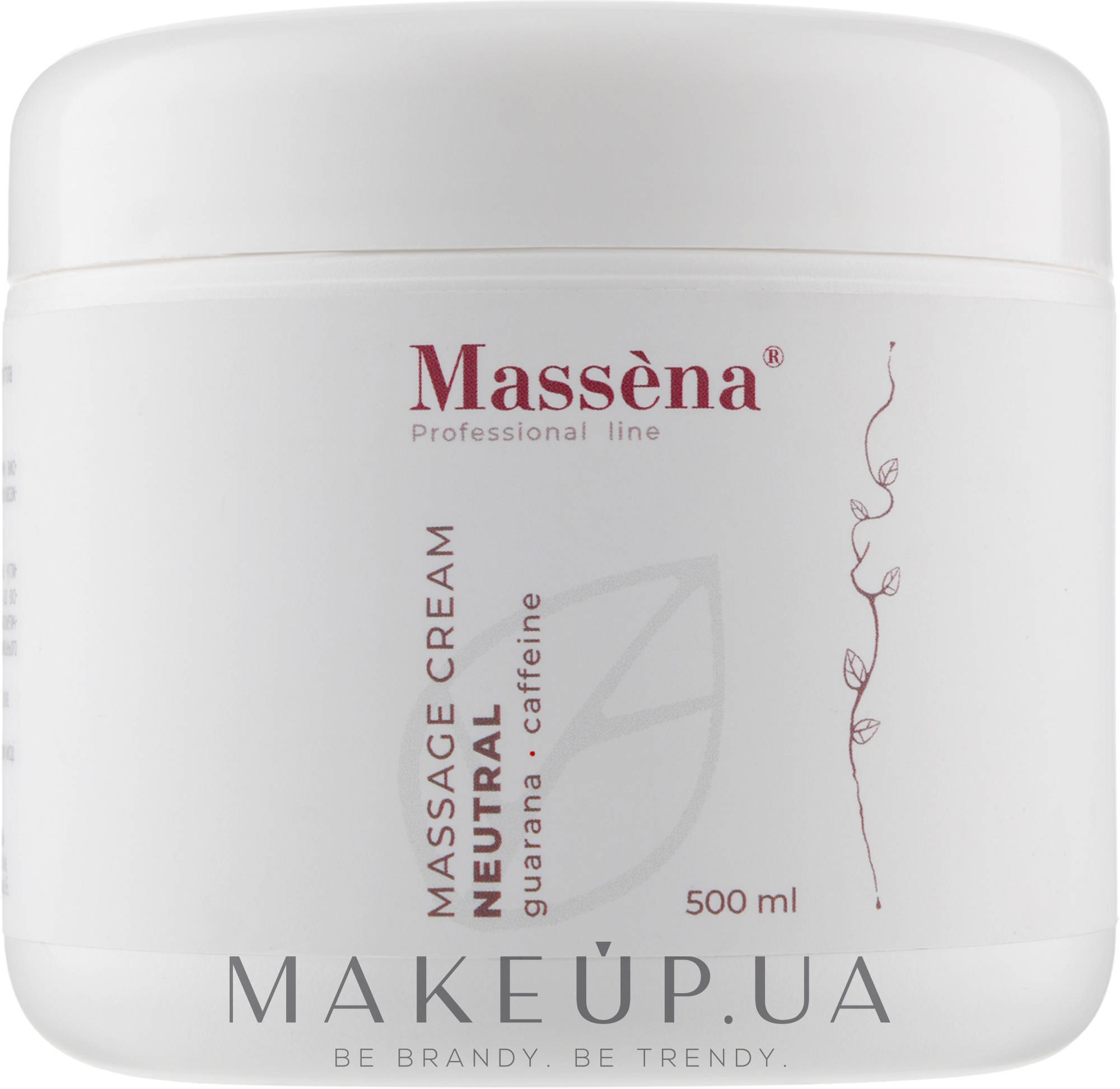 Нейтральний масажний крем для тіла - Massena Neutral Massage Cream — фото 500ml