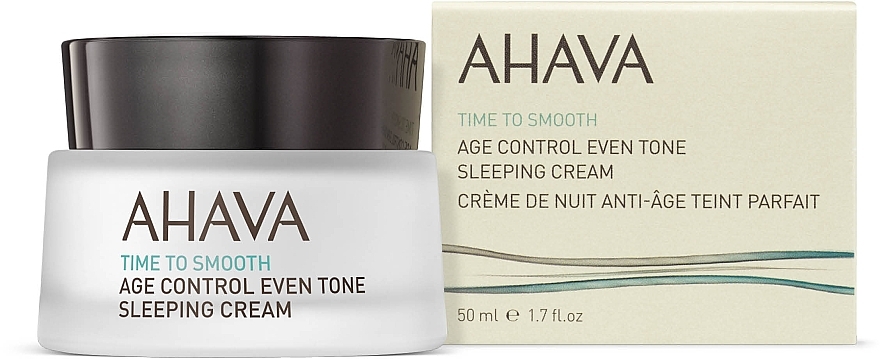 Нічний відновлюючий крем, вирівнюючий тон шкіри - Ahava Age Control Even Tone Sleeping Cream  — фото N2