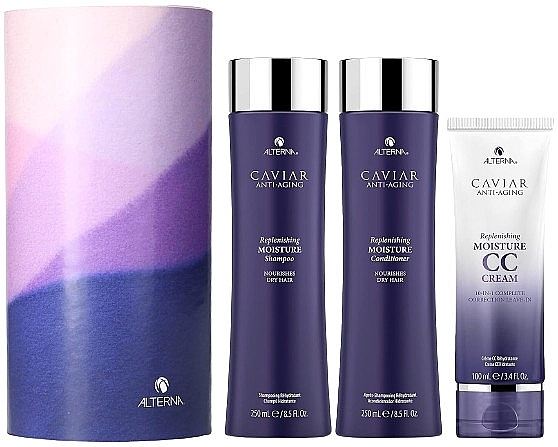 Набір - Alterna Caviar Anti Aging Replenishing Moisture Splash (shm/250ml + cond/250ml + cr/100ml) — фото N1