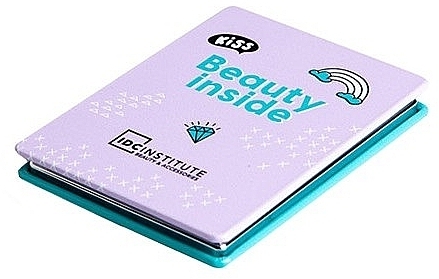 Зеркальце карманное, фиолетовое - IDC Institute Sweet & Pretty Pocket Mirror — фото N1