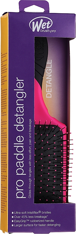 Расческа для волос - Wet Brush Pro Paddle Detangler Pink — фото N1