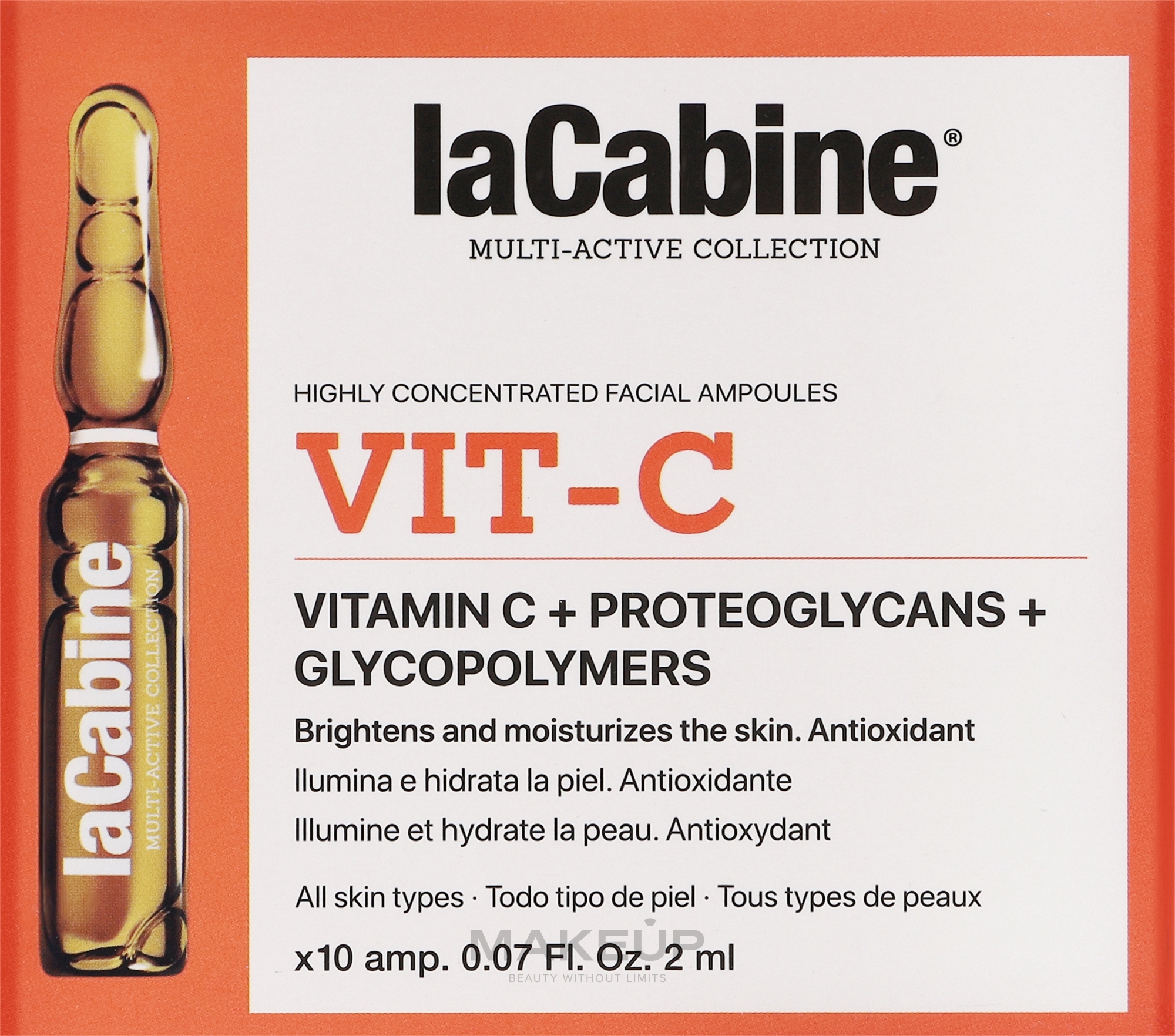 Висококонцентровані ампули для обличчя з вітаміном С - La Cabine Vit-C Ampoules — фото 10x2ml
