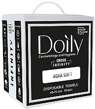 Парфумерія, косметика Рушники в коробці, 40х70см, 50г/м2, з целюлози - Doily Aqua Soft Infiniti