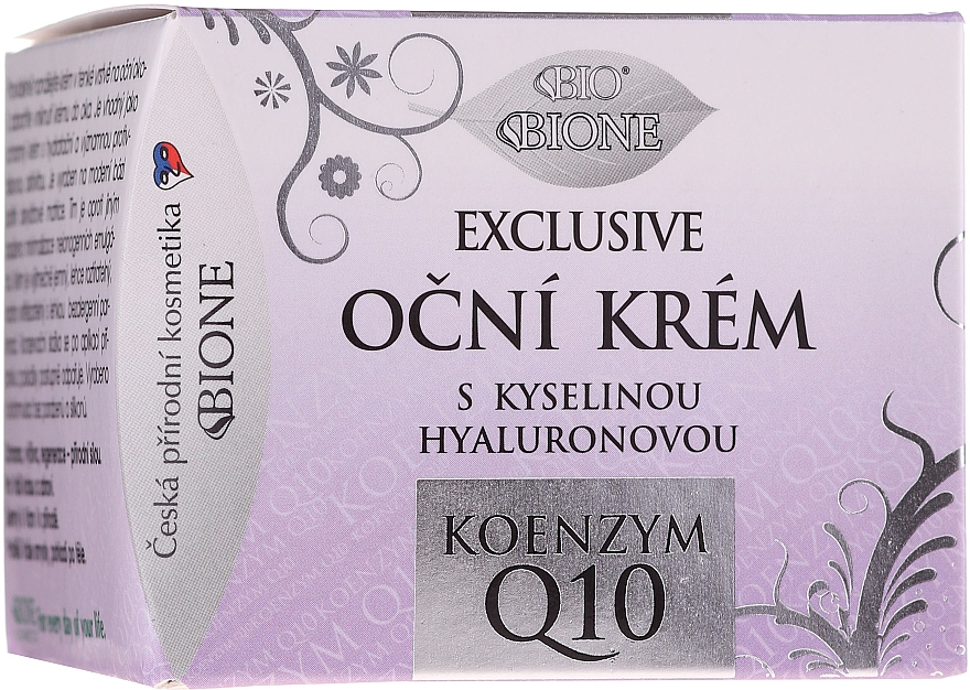 Крем для век - Bione Cosmetics Exclusive Organic Eye Cream With Q10
