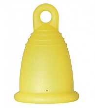 Парфумерія, косметика Менструальна чаша з петлею, розмір XL, жовта - MeLuna Soft Menstrual Cup Ring