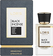 Loris Parfum Niche Black Incense - Парфуми — фото N2