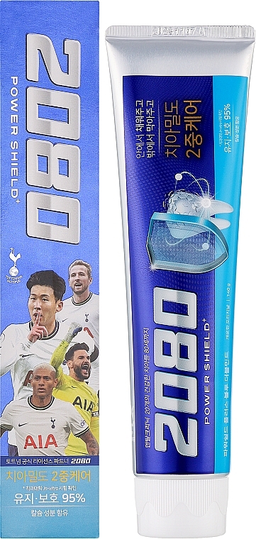 Зубна паста зміцнююча з екстрактом м'яти - Dental Clinic 2080 Power Shield Blue Double Mint — фото N2