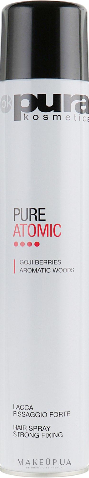 Лак для волос сильной фиксации - Pura Kosmetica Atomic Hair Spray — фото 500ml