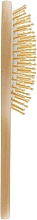 Массажная щетка для волос, HB-03-08, деревянная овальная - Beauty LUXURY — фото N2