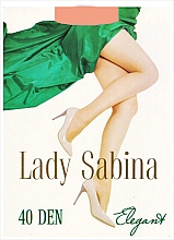 Колготы женские "Elegant" 40 Den, beige - Lady Sabina — фото N1