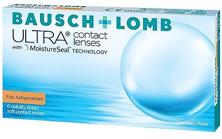 Торические контактные линзы 8.6 -02.50 -0.75X130, 3шт - Bausch & Lomb Ultra For Astigmatism — фото N1