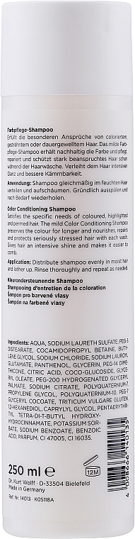 Восстанавливающий шампунь для ухода за окрашенными волосами - Alcina Farbpflege Shampoo Color & Blonde — фото N2