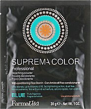 Духи, Парфюмерия, косметика Обесцвечивающая пудра - FarmaVita Suprema Color Blue Bleaching Powder (мини)