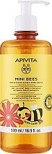 Засіб для миття тіла і волосся з календулою - Apivita Mini Bees Gentle Kids Hair & Body Wash — фото N1