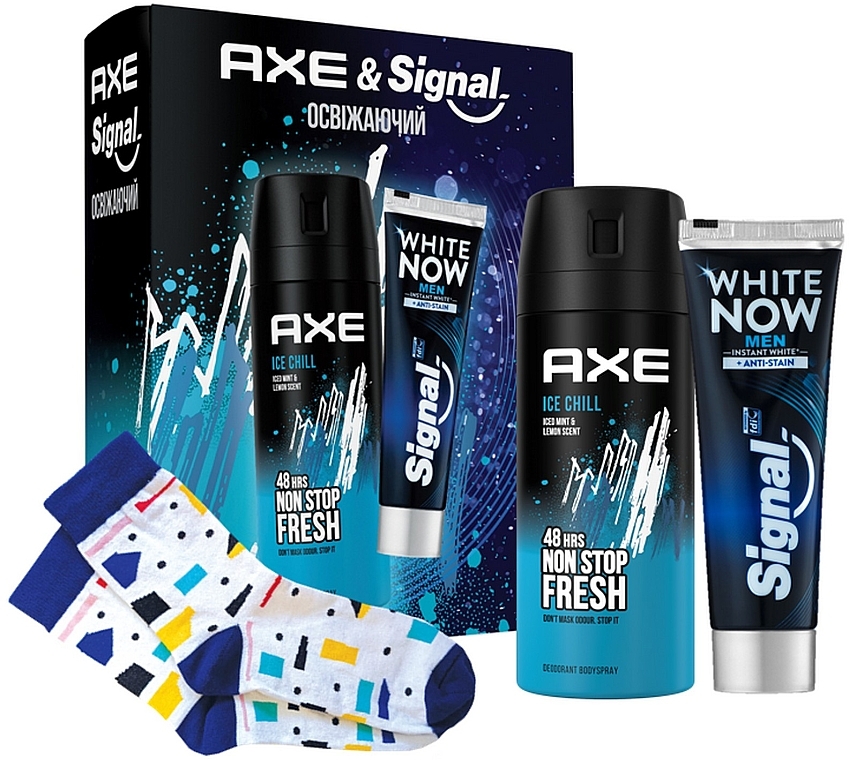 Набір - Axe Refreshing (t/past/l/75ml + deo/150ml + socks )