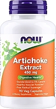 Пищевая добавка "Экстракт артишока", 450 мг - Now Foods Artichoke — фото N1