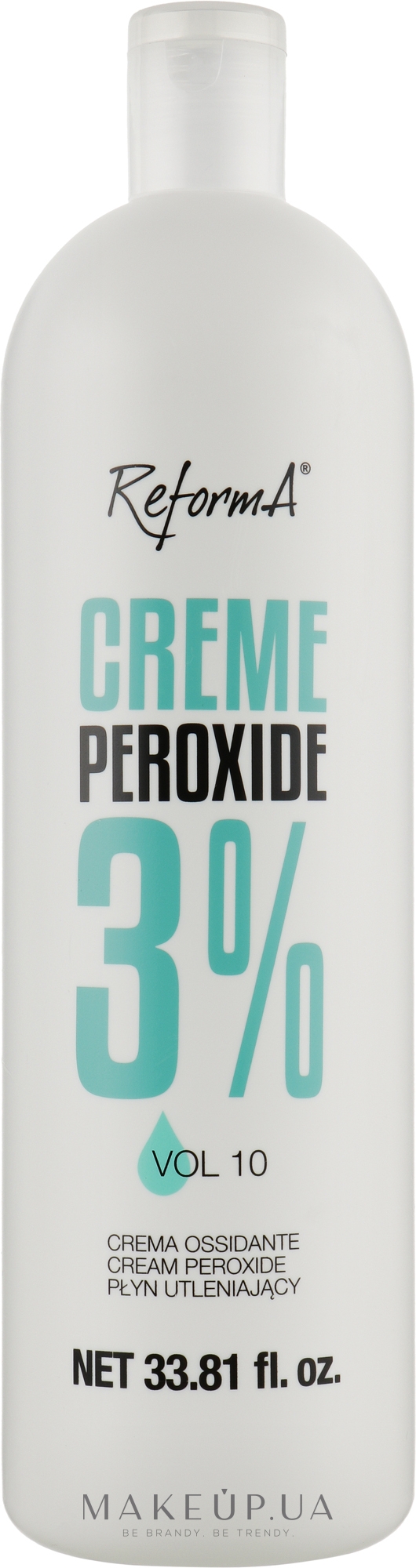 Крем-окислитель 3% - ReformA Cream Peroxide 10 Vol — фото 1000ml