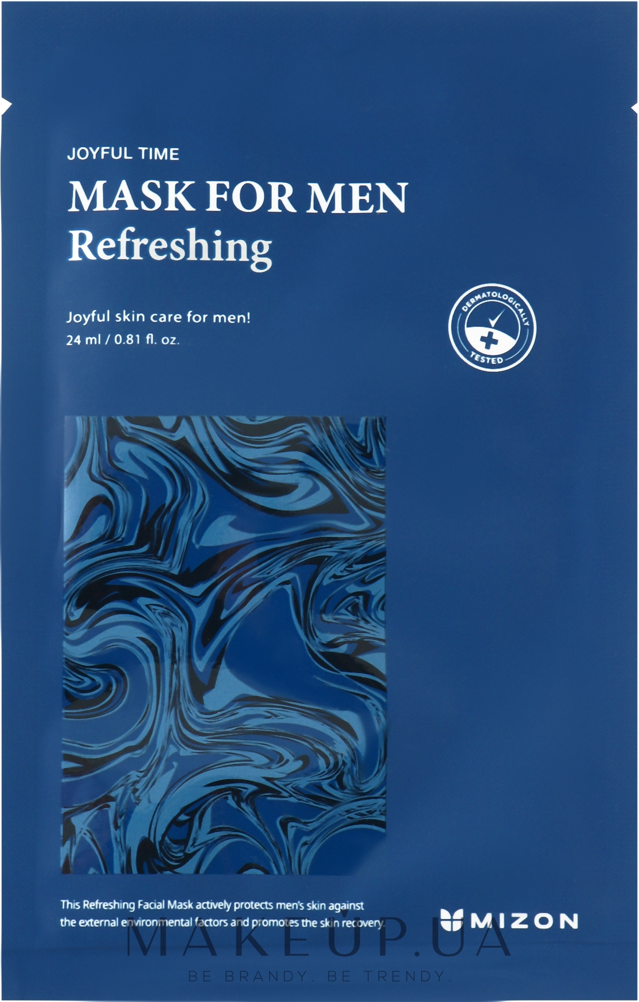 Освежающая маска для лица для мужчин - Mizon Joyful Time Mask For Men Refreshing — фото 24ml