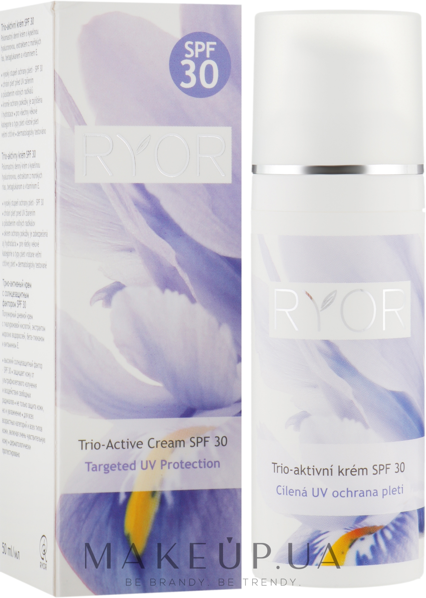 Трио-активный крем с солнцезащитным фактором SPF30 - Ryor Trio-active cream SPF 30 — фото 50ml