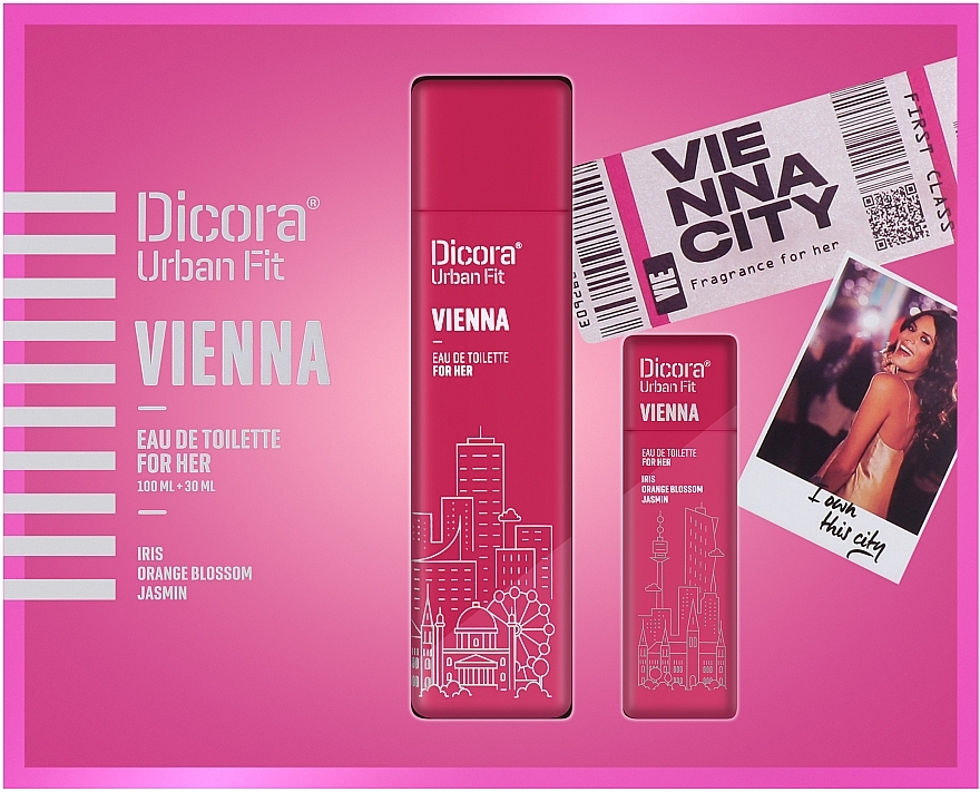 Dicora Urban Fit Vienna For Her Set - Набір (edt/100ml + edt/30ml) — фото N1