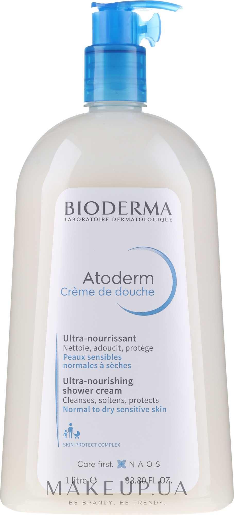Очищуючий крем - Bioderma Atoderm Ultra-Nourishing Shower Cream — фото 1000ml