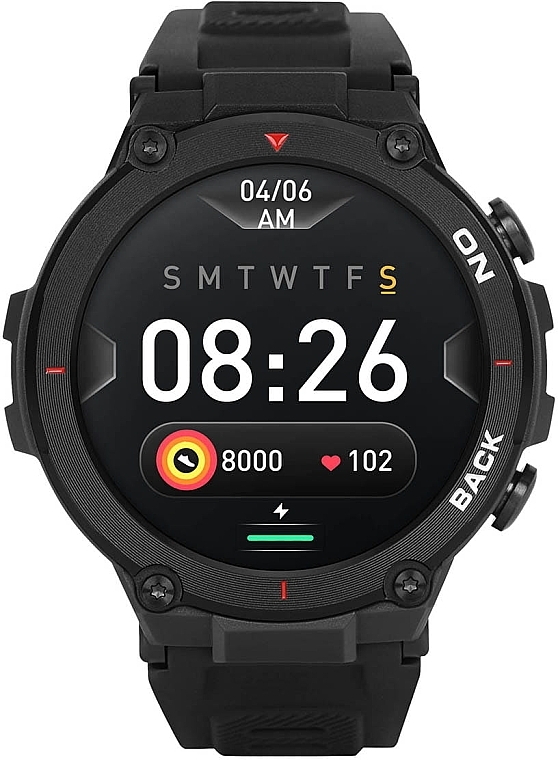 Смарт-часы для мужчин, черные - Garett Smartwatch GRS — фото N1