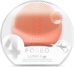 Щетка для очищения и массажа лица в путешествии - Foreo Luna 4 Go Facial Cleansing & Massaging Device Peach Perfect — фото N4