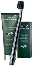 Набор - Swiss Smile Herbal Bliss Set (toothpast/75ml + toothbrush/1pcs) — фото N2