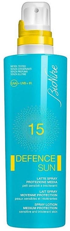 Спрей-лосьйон для засмаги SPF15 - BioNike Defence Sun Spray Lotion SPF15 — фото N1