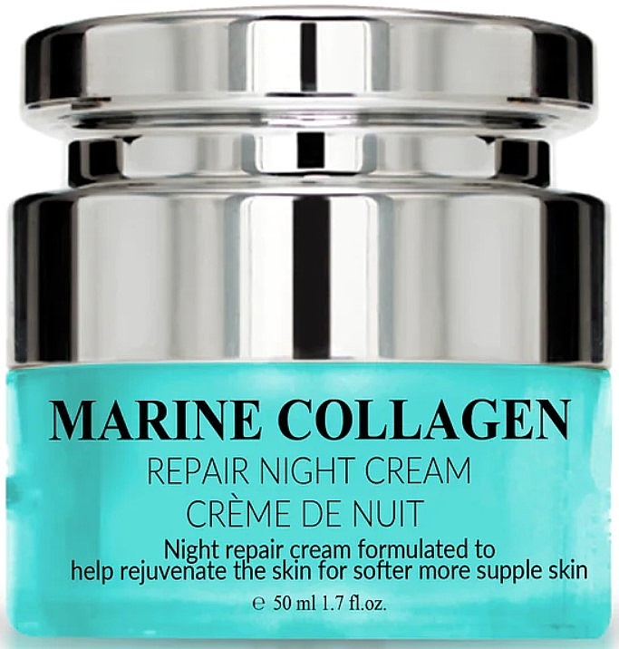 Нічний крем з морським колагеном - Eclat Skin London Marine Collagen Repair Night Cream — фото N1