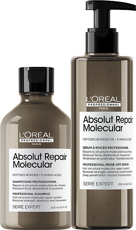 Набор - L'Oreal Professionnel Serie Expert Absolut Repair Molecular (shm/300ml + serum/250ml) — фото N3