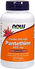 Духи, Парфюмерия, косметика Капсулы "Пантетин двойная сила", 600 мг - Now Foods Double Strength Pantethine