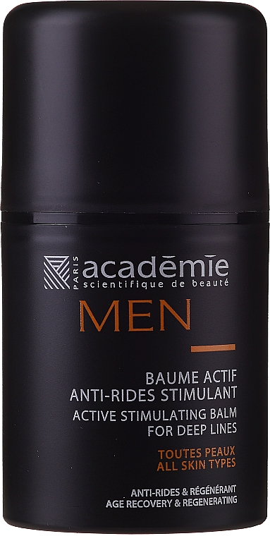 Активний стимулювальний крем-бальзам після гоління - Academie Men Active Stimulating Balm for Deep Lines — фото N2