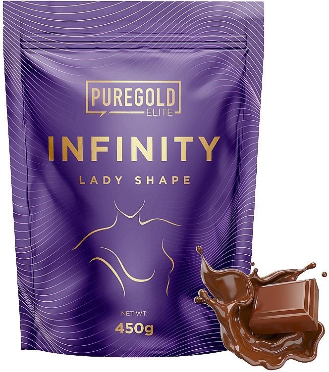 Дієтична добавка для контролю ваги "Молочний шоколад" - PureGold Infinity Lady Shape Milk Chocolate — фото N1