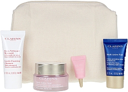 Парфумерія, косметика Набір - Clarins Multi-Active Jour Dry Skin Set (day/crm/50ml + foam/cl/30ml + eye/cr/gel/30ml + night/cr/15ml + bag/1pcs)