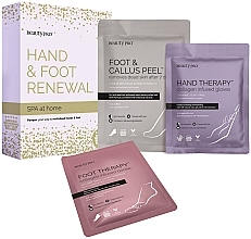 Набор - BeautyPro SPA At Home Hand & Foot Renewal (hand/mask/17g + foot/mask/17g + foot/peel/40g) — фото N1