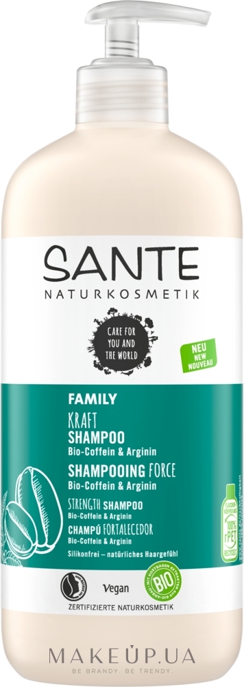 Зміцнювальний шампунь з кофеїном та аргініном - Sante Kraft Shampoo Bio-Coffein & Arginin — фото 500ml